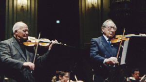Theo Olof en Herman Krebbers in 1993 (ANP)