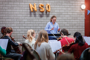 Het NSO tijdens het repetitieweekend.